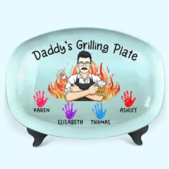 Daddy Grill Legend - Family Personalized Custom Platter - Father's Day, Birthday Gift For Dad -Pawfect House Store THUMB4 d2506d49 4035 4c9b 8caf a186177c9928