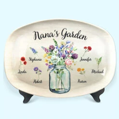 My Grandma's Garden - Family Personalized Custom Platter - Birthday Gift For Grandma -Pawfect House Store THUMB4 d35144de 767c 421c 9b98 ab1307d75c56