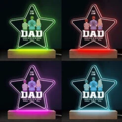 Best Dad Ever - Family Personalized Custom Five Star Shaped 3D LED Light - Father's Day, Birthday Gift For Dad -Pawfect House Store THUMB4 f879e448 a209 4461 8ead b2345289a2a6