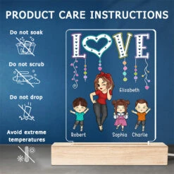 My Cherished Kids, The Light Of My Life - Family Personalized Custom Rectangle Shaped 3D LED Light - Mother's Day, Gift For Mom, Grandma -Pawfect House Store THUMB5 13dc6282 6b32 4031 8856 c19270a86e89