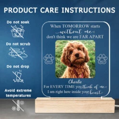 Custom Photo I'm Right Here Inside Your Heart - Memorial Personalized Custom Shaped 3D LED Light - Sympathy Gift For Pet Owners, Pet Lovers -Pawfect House Store THUMB5 40fbb7e9 a9c0 4ea7 abdc 893416e36710