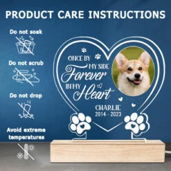 Custom Photo Your Wings Were Ready But Our Hearts Were Not - Memorial Personalized Custom Heart Shaped 3D LED Light - Sympathy Gift, Gift For Pet Owners, Pet Lovers -Pawfect House Store THUMB5 5a0e990c c2b2 47b9 b7da 1e6f660407f4