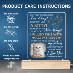 Custom Photo I Filled This With All My Love - Memorial Personalized Custom Shaped 3D LED Light - Sympathy Gift For Pet Owners, Pet Lovers -Pawfect House Store THUMB5 7d11d932 91b8 4aef 8cc7 fd66c70ff935