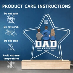 Best Dad Ever - Family Personalized Custom Five Star Shaped 3D LED Light - Father's Day, Birthday Gift For Dad -Pawfect House Store THUMB5 8183ac17 bcf5 4b9c ae60 c18f8cb5f849