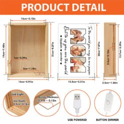 Custom Photo You Mean The World To Us - Family Personalized Custom Frame Light Box - Birthday Gift For Mom -Pawfect House Store THUMB5 b1308295 29b6 4020 a7ad c819546f069b