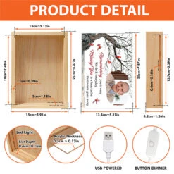 Custom Photo Remembering You Missing You - Memorial Personalized Custom Frame Light Box - Sympathy Gift For Family Members -Pawfect House Store THUMB5 c16fcfc2 9f8f 40f3 8e66 4891dcd9d0c6