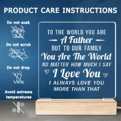 You Are The World To Our Family - Family 3D LED Light - Father's Day, Birthday Gift For Dad -Pawfect House Store THUMB5 d43365d1 5d84 4880 b1b1 82a2408c4393