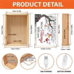 Remember We're Always With You - Memorial Personalized Custom Frame Light Box - Sympathy Gift For Family Members -Pawfect House Store THUMB5 dae41459 e6b0 421d 8803 8c1f3a70591b