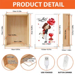 My Love Mine All Mine - Couple Personalized Custom Frame Light Box - Gift For Husband Wife, Anniversary -Pawfect House Store THUMB5 e9c4e426 4bd8 4abb ad7f 16ab6cbcde66