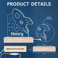 Lovely Moon & Stars - Family Personalized Custom Heart 3D LED Light - Mother's Day, Baby Shower Gift, Gift For First Mom -Pawfect House Store THUMB6 4242c55f 535c 460c b05e 9708a5bc1153