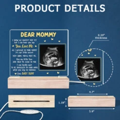 Custom Photo Very Soon, You'll Meet Me - Family Personalized Custom Rectangle Shaped 3D LED Light - Mother's Day, Baby Shower Gift, Gift For First Mom -Pawfect House Store THUMB6 8069ab53 ae77 4b7e a35f c273666a94fb