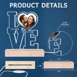 Custom Photo You're The Moon To My Dark Sky - Couple Personalized Custom Shaped 3D LED Light - Gift For Husband Wife, Anniversary -Pawfect House Store THUMB6 a20ff548 d973 49ab 99f1 d5a67ce2b83a