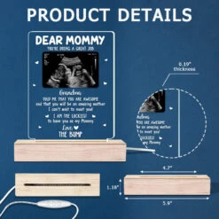 Custom Photo I Can't Wait To Meet You - Family Personalized Custom Rectangle Shaped 3D LED Light - Mother's Day, Baby Shower Gift, Gift For First Mom -Pawfect House Store THUMB6 ad77ec89 d52e 4667 bf05 9a71a610488a