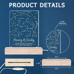 The Night We Met - Couple Personalized Custom Shaped 3D LED Light - Gift For Husband Wife, Anniversary -Pawfect House Store THUMB6 e0aa8783 9ddc 4948 9b38 d82d9879af5e