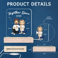 My Favorite Place Is Next To You - Couple Personalized Custom Shaped 3D LED Light - Gift For Husband Wife, Anniversary -Pawfect House Store THUMB6 ecdb2148 58cf 4ee7 85ed 47cfcc1c99a9