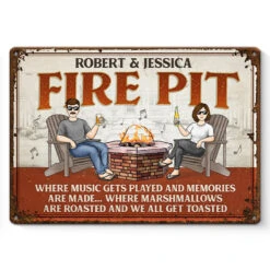 Where Music Gets Played And Memories Are Made - Couple Personalized Custom Home Decor Metal Sign - House Warming Gift For Husband Wife, Anniversary