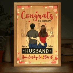 Annoy You For The Rest Of My Life - Couple Personalized Custom Frame Light Box - Gift For Husband Wife, Anniversary