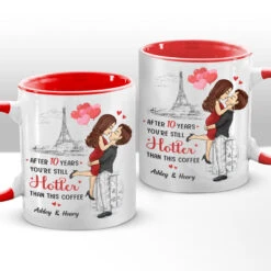 You Are My King And I Am Your Queen - Couple Personalized Custom Accent Mug - Christmas Gift For Husband Wife, Anniversary