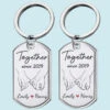 All I See Is You - Couple Personalized Custom Keychain - Gift For Husband Wife, Anniversary