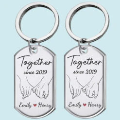 All I See Is You - Couple Personalized Custom Keychain - Gift For Husband Wife, Anniversary