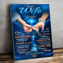 I Knew Meeting You Was A Fate - Couple Personalized Custom Vertical Canvas - Gift For Husband Wife, Anniversary