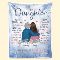 My Baby Girl - Family Personalized Custom Blanket - Birthday Gift From Mom -Pawfect House Store Thumb 2 7099e3d5 37a6 40b6 bdc1 02537100177b