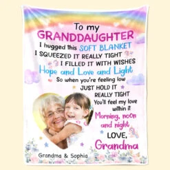 Custom Photo To My Special Granddaughter - Family Personalized Custom Blanket - Christmas Gift From Mom, Grandma -Pawfect House Store Thumb 2 878856d4 1d69 4f8d bd5a ed1eae6d89bb