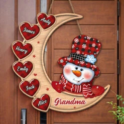 Grandkids Complete The Circle Of Love - Family Personalized Custom Shaped Home Decor Wood Sign - House Warming Gift, Christmas Gift For Grandma -Pawfect House Store Thumb 2 aae9032e df7d 46c8 b098 82712232f255