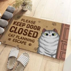 Cats Choose Us We Don't Own Them - Cat Personalized Custom Home Decor Decorative Mat - House Warming Gift For Pet Owners, Pet Lovers -Pawfect House Store Thumb 2 bffecfb7 f151 4f76 b2d8 0359a29ca4bf