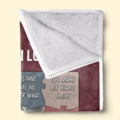 Custom Photo I Love The Way You Look At Me - Couple Personalized Custom Blanket - Gift For Husband Wife, Anniversary -Pawfect House Store Thumb 3 002cc780 284a 450f a156 db8668ee3823