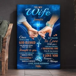 I Knew Meeting You Was A Fate - Couple Personalized Custom Vertical Canvas - Gift For Husband Wife, Anniversary -Pawfect House Store Thumb 3 0676e21f d82d 43db 8283 4927325f5364