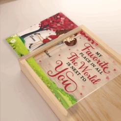 Our Love Is Forever - Couple Personalized Custom Frame Light Box - Gift For Husband Wife, Anniversary -Pawfect House Store Thumb 3 068c2a2c b516 4817 a374 9c6adb5c3794