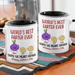 World’s Best Farter Ever - Family Personalized Custom Accent Mug - Father's Day, Birthday Gift For Dad -Pawfect House Store Thumb 3 1583e1d3 ec61 4795 b8c9 37635fec9e41