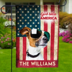 God Bless America Proud Dog - 4th Of July Decoration - Personalized Dog Flag -Pawfect House Store Thumb 3 61cd9f9c 090d 4d81 a3ed 1c71b05088a4