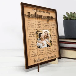 Custom Photo All I Can Think Of Is You - Couple Personalized Custom 2-Layered Wooden Plaque With Stand - House Warming Gift For Husband Wife, Anniversary -Pawfect House Store Thumb 3 90d91b5c d49a 47d6 8b87 ba0e82424b79