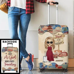Let's Go Everywhere - Travel Personalized Custom Luggage Cover - Holiday Vacation Gift, Gift For Adventure Travel Lovers -Pawfect House Store Thumb 3 a2278fd5 af62 4135 9aef 08d3a6185411