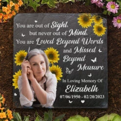 Custom Photo You Are Loved Beyond Words And Missed Beyond Measure - Memorial Personalized Custom Square Shaped Memorial Stone - Sympathy Gift For Family Members -Pawfect House Store Thumb 3 d5588136 600f 4a3f 93a7 8b50313d2a51