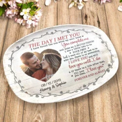 Custom Photo I Have Found The One Whom My Soul Loves - Couple Personalized Custom Platter - Gift For Husband Wife, Anniversary -Pawfect House Store Thumb 3 e5dad97d ffed 4ce3 871f 3f80f628bae2