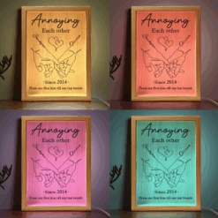 Annoying Each Other Forever - Couple Personalized Custom Frame Light Box - Gift For Husband Wife, Anniversary -Pawfect House Store Thumb 4 0b88e2a9 66fd 4f6d 9d78 94d63aff789a