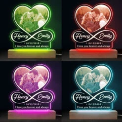 Custom Photo I Love You To Infinity And Beyond - Couple Personalized Custom Infinity Heart Shaped 3D LED Light - Gift For Husband Wife, Anniversary -Pawfect House Store Thumb 4 0eb8f52e bcd3 417e 8484 51d5974f518f