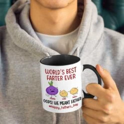 World’s Best Farter Ever - Family Personalized Custom Accent Mug - Father's Day, Birthday Gift For Dad -Pawfect House Store Thumb 4 15defff1 9254 47cd aa13 34d30acbcf9d