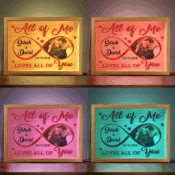 Custom Photo You're My End And My Beginning - Couple Personalized Custom Frame Light Box - Gift For Husband Wife, Anniversary -Pawfect House Store Thumb 4 32afd62f 3b96 40c2 ac82 df3c8676ee8e