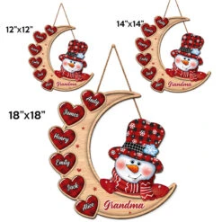 Grandkids Complete The Circle Of Love - Family Personalized Custom Shaped Home Decor Wood Sign - House Warming Gift, Christmas Gift For Grandma -Pawfect House Store Thumb 4 4abb464c d203 4e22 a117 211ebcf44dce