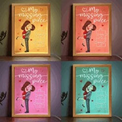 My Missing Piece - Couple Personalized Custom Frame Light Box - Gift For Husband Wife, Anniversary -Pawfect House Store Thumb 4 5a78830f e3c2 4cdd 89b6 2de9a530683f