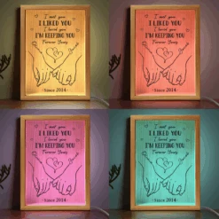 I'm Keeping You Forever Yours - Couple Personalized Custom Frame Light Box - Gift For Husband Wife, Anniversary -Pawfect House Store Thumb 4 6549777a bf30 4acf 8b90 d87742b80688