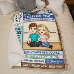 The Only One I Want By My Side - Couple Personalized Custom Blanket - Gift For Husband Wife, Anniversary -Pawfect House Store Thumb 4 8396075e b361 4508 8644 0a3c3b05345b