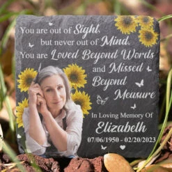 Custom Photo You Are Loved Beyond Words And Missed Beyond Measure - Memorial Personalized Custom Square Shaped Memorial Stone - Sympathy Gift For Family Members -Pawfect House Store Thumb 4 87954d83 58c8 40d8 9965 8a983fc0b50f