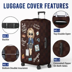 Live With No Excuses Travel With No Regrets - Travel Personalized Custom Luggage Cover - Holiday Vacation Gift, Gift For Adventure Travel Lovers -Pawfect House Store Thumb 4 ac2c7cea 5270 4372 bb37 92d6a64450ff