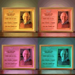 Custom Photo Dad You Left Me Beautiful Memories - Memorial Personalized Custom Frame Light Box - Sympathy Gift For Family Members -Pawfect House Store Thumb 4 c0bf1311 b849 4dbd 9fbc 8f40aa38e3ae