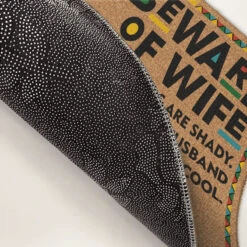 Beware Of Wife Kids Are Shady - Family Personalized Custom Decorative Mat - Gift For Family Members -Pawfect House Store Thumb 4 c1dab3b5 36c1 4b19 bcb1 01fc303de21d